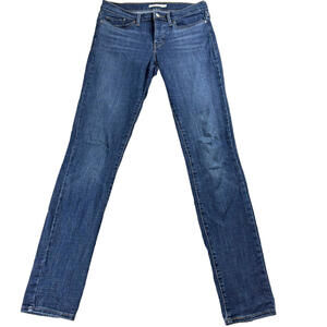 Levis 311 Shaping Skinny Jeans Womens 28 Dark Wash Stretch Denim Classic Fit Blu